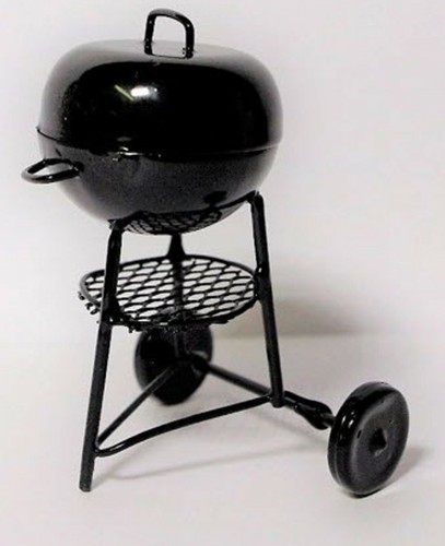 Dolls house metal barbecue - dolls,